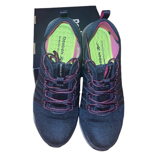 •REEBOK•NWB ASTRORIDE WORK MEMORYTECH MASSAGE FOOTBEED STEEL TOE SHOE SIZE 9.5 - Picture 3 of 16